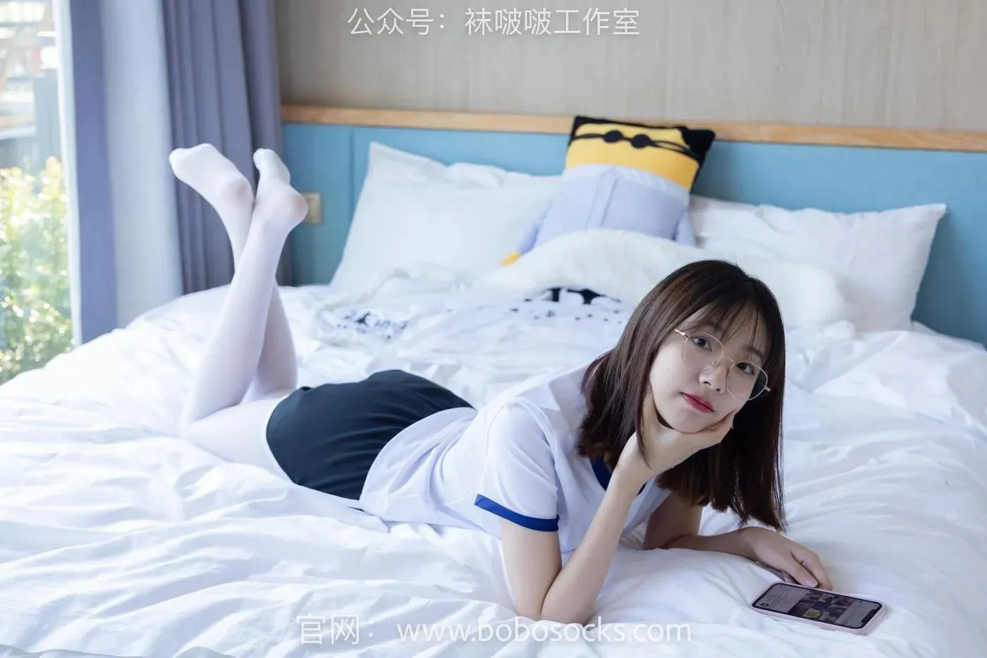 [BoBoSocks袜啵啵]NO.108 小甜豆-皮鞋、厚白丝、踩奶油蛋糕剧情 [137P]插图5